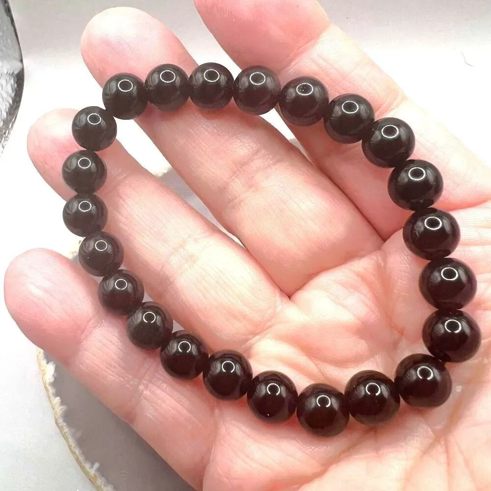 Rainbow Obsidian Stretch Bead Bracelet